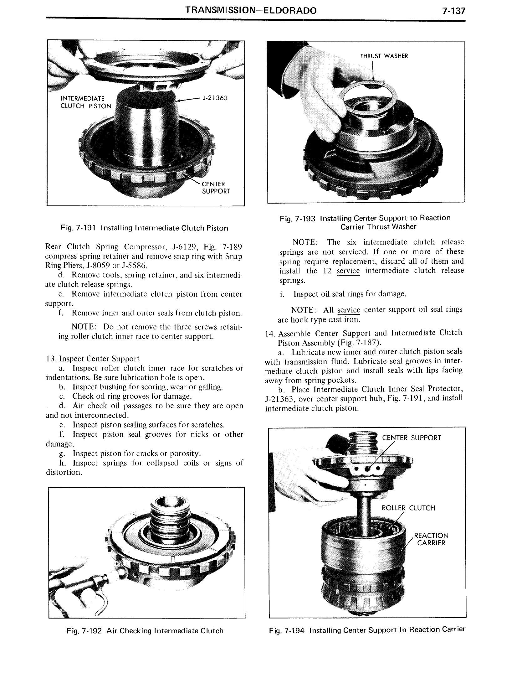 1971 Cadillac Shop Manual Transmission Page 137 of 156